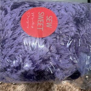 Purple Throw Blanket from Sew Sweet Minky Design.